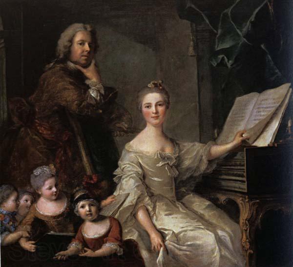 Jjean-Marc nattier The Artist and his Family